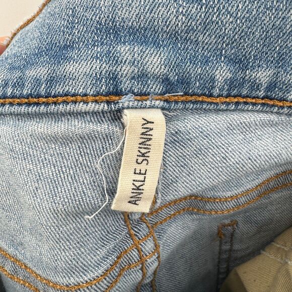 RAG & BONE Ankle Skinny Distressed Destroyed Knee Jeans Size 27 - Picture 5 of 7